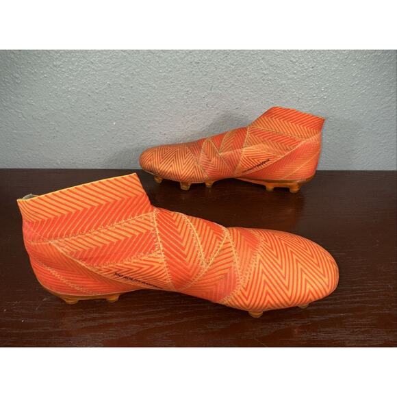 Adidas Nemeziz 18+ FG SAMPLE DA9589 Orange Cleats Men’s Sz 10.5 Football/Soccer main image 8